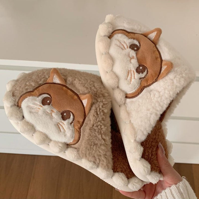 Cat Head Slippers