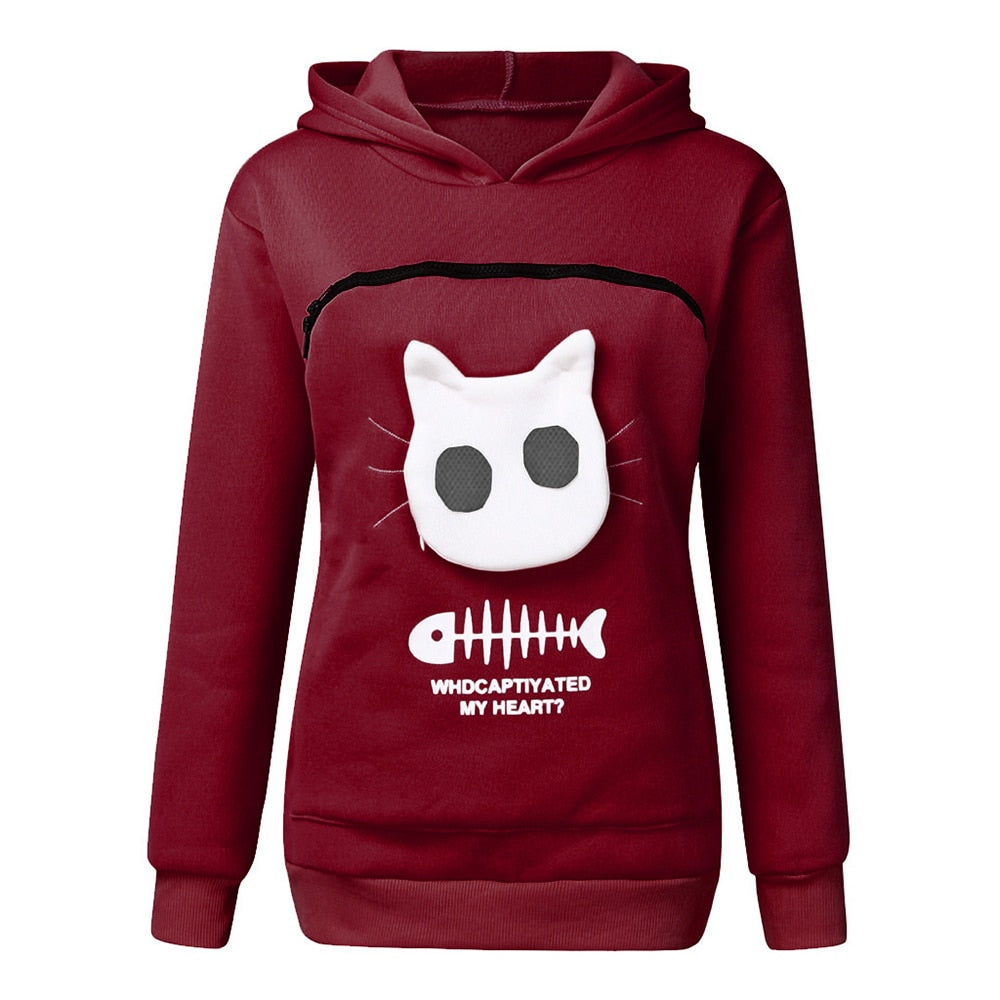 Cat Hoodie Pouch