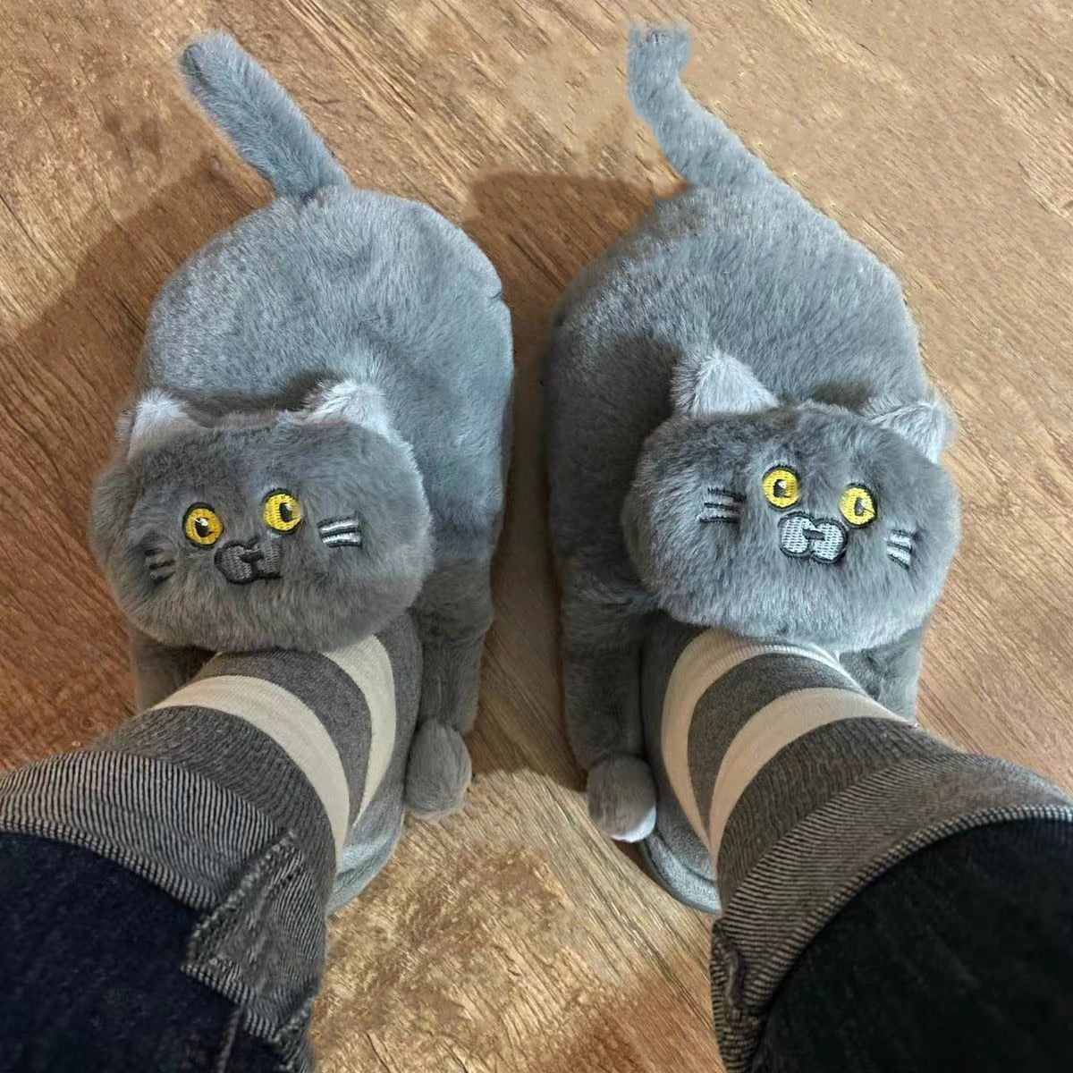 Cat Hug Slippers