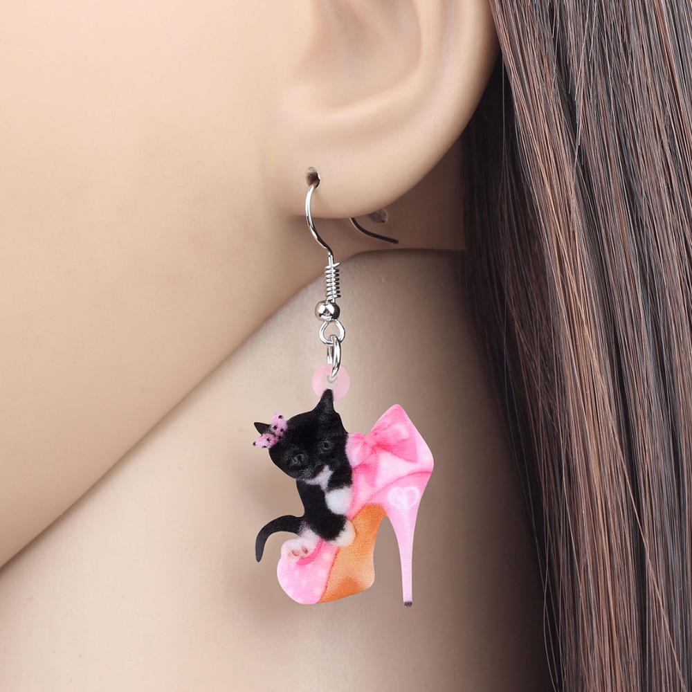 Cat in Shoe Earrings