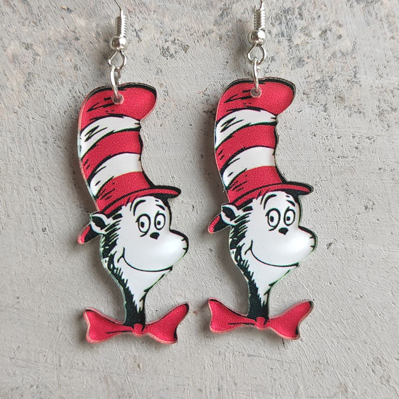 Cat in the Hat Earrings