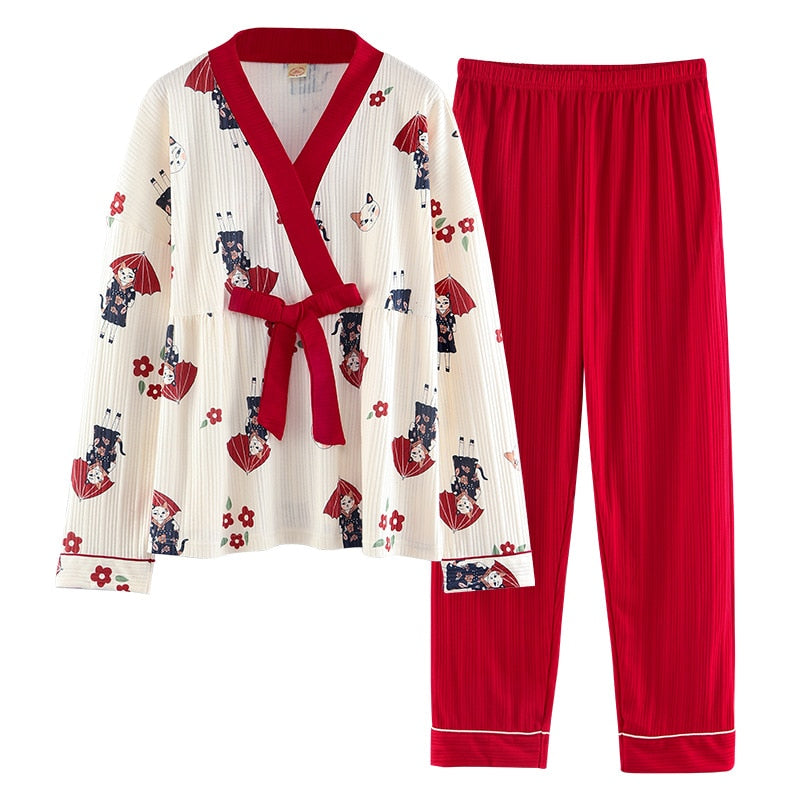 Cat Japanese Pajama