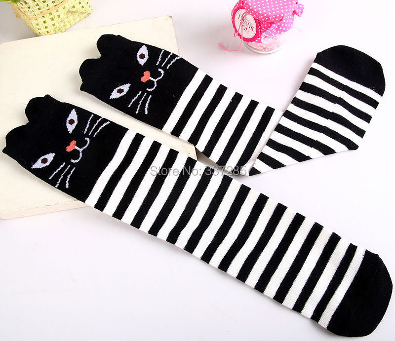 Cat Knee High Socks