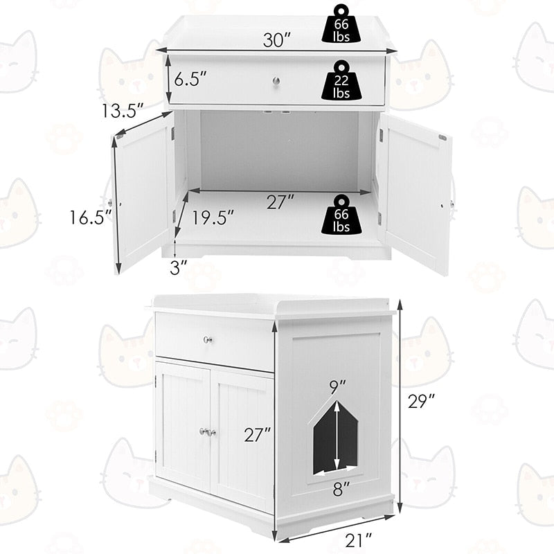 Cat Litter Box Enclosure