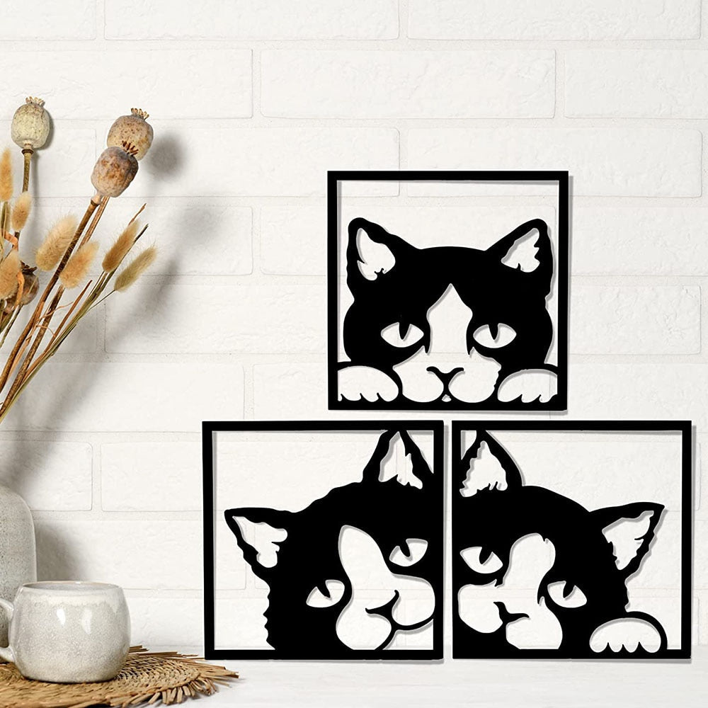 Cat Metal Wall Art