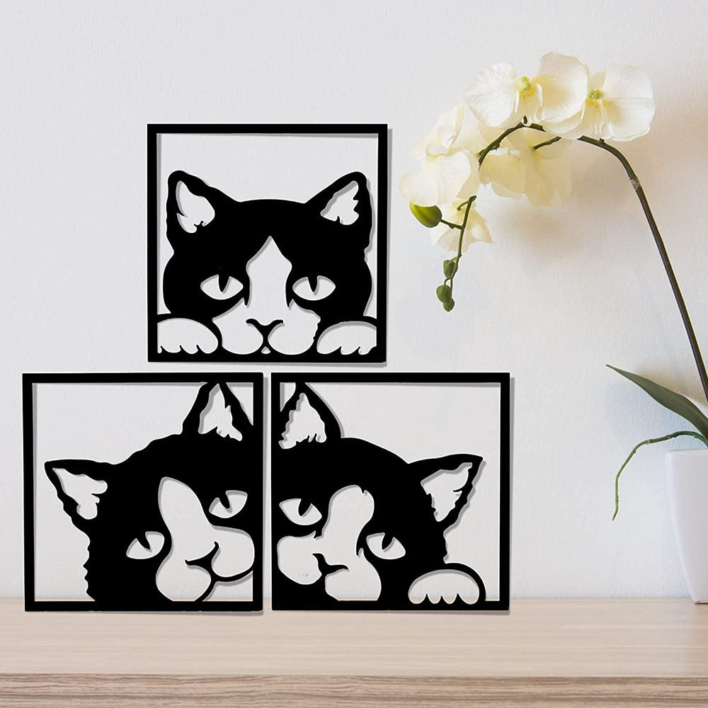 Cat Metal Wall Art