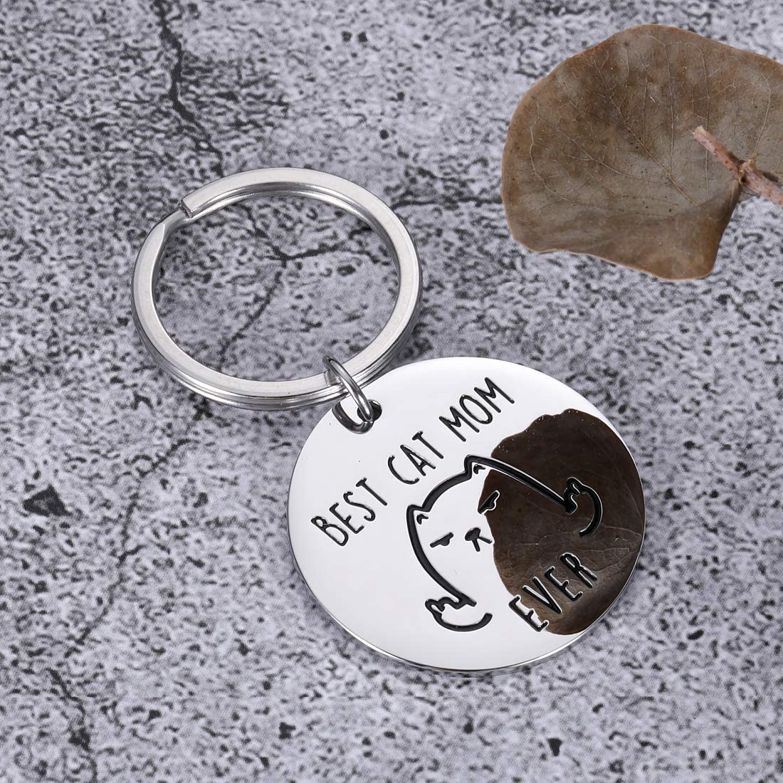 Cat Mom Keychain