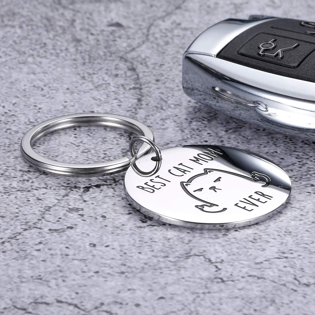 Cat Mom Keychain