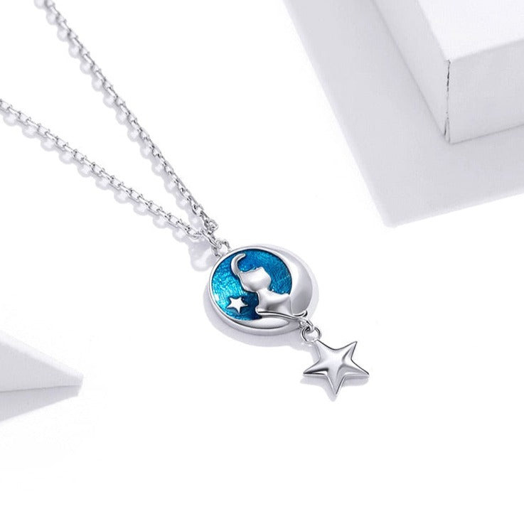 Cat Moon Necklace