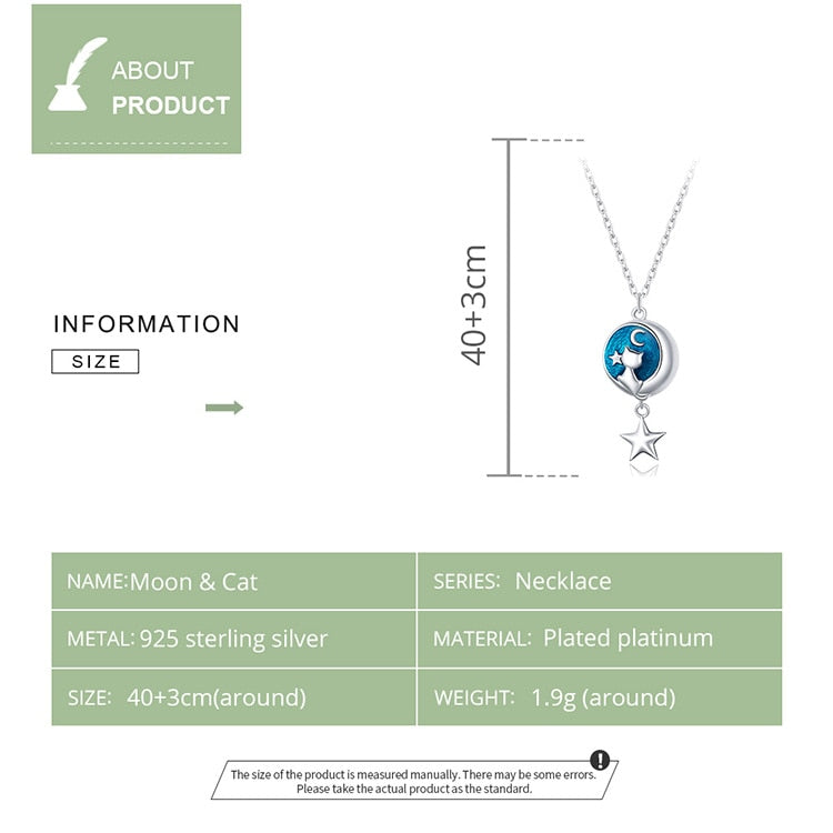 Cat Moon Necklace