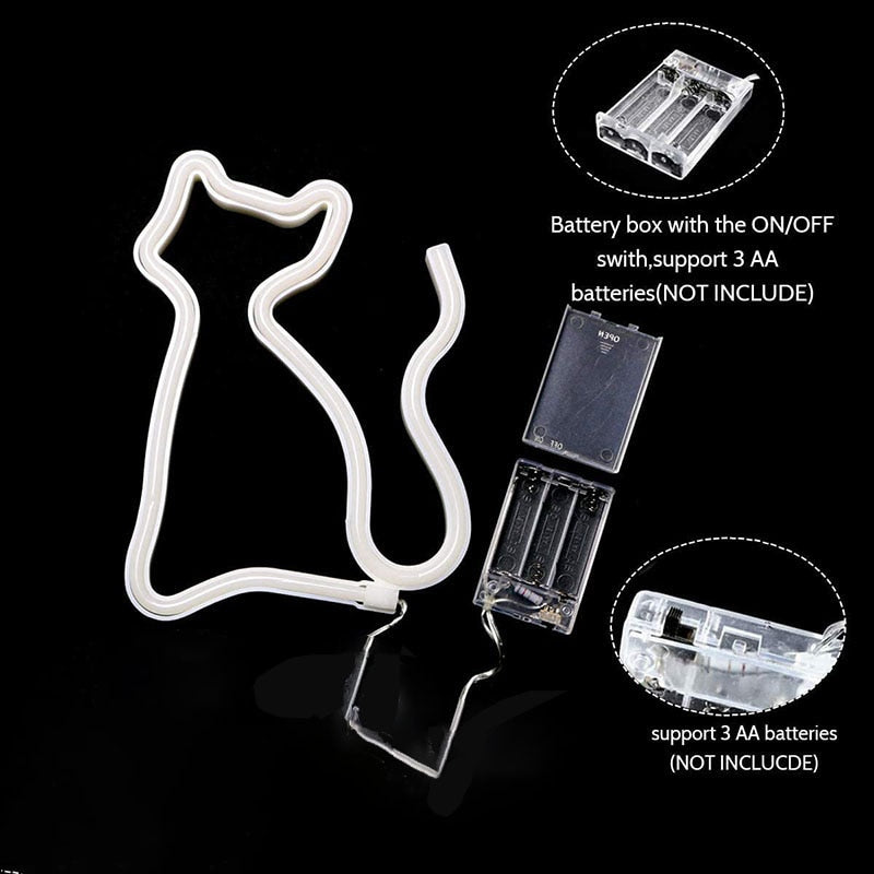 Cat Neon Night Light