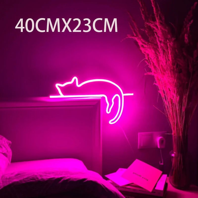 Cat Neon Night Light