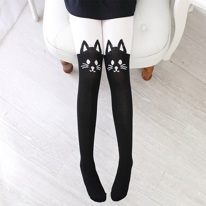 Cat Pattern Pantyhose