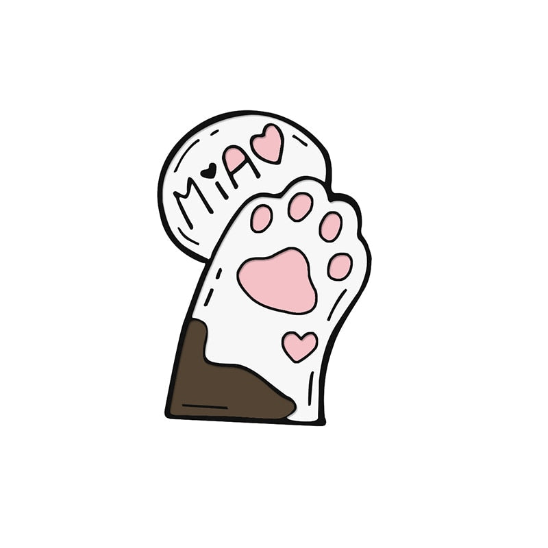 Cat Paw Enamel Pin