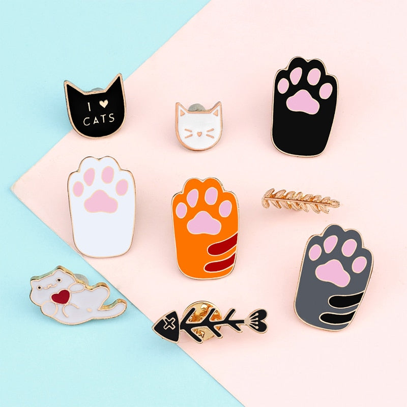 Cat Paw Enamel Pin