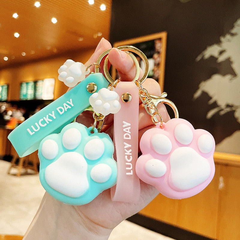 Cat Paw Keychain
