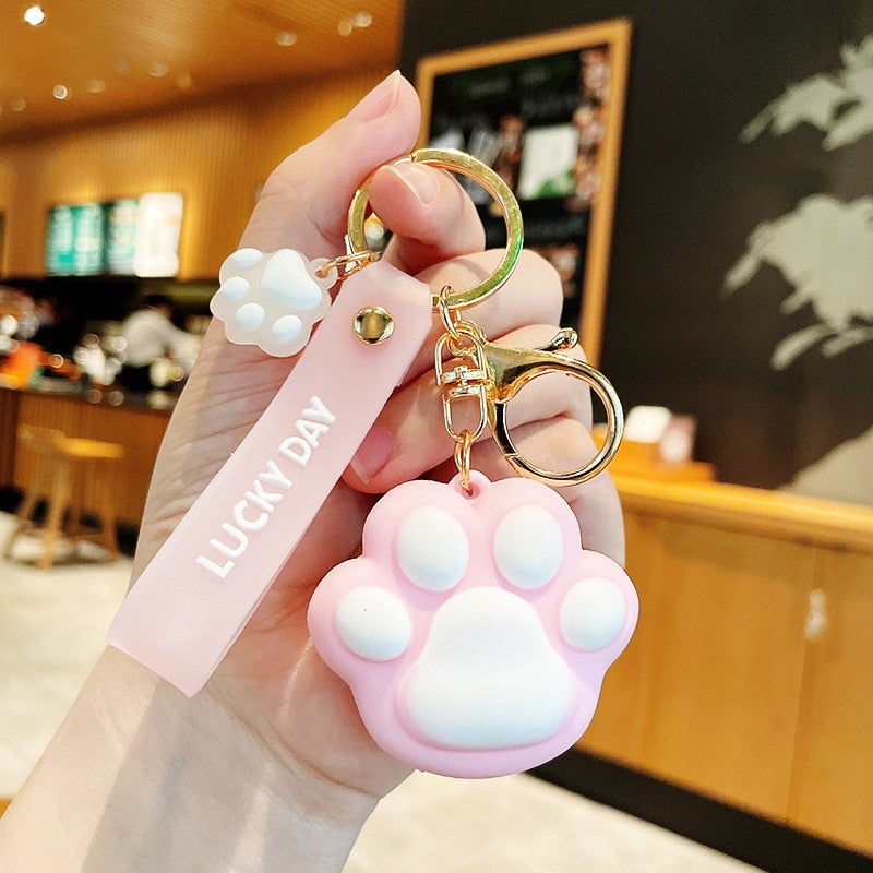 Cat Paw Keychain