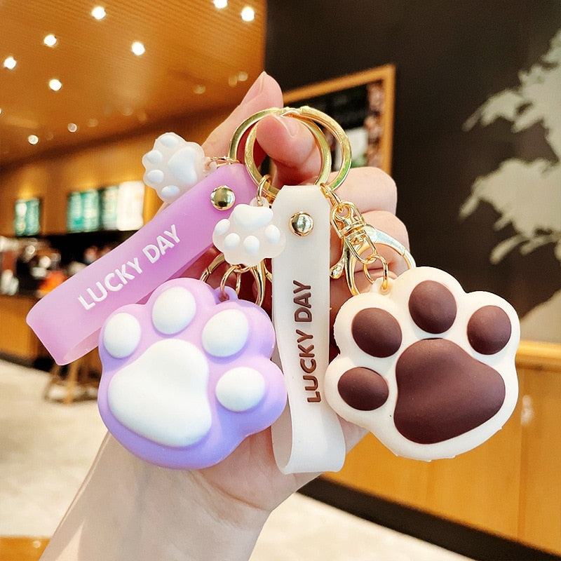 Cat Paw Keychain