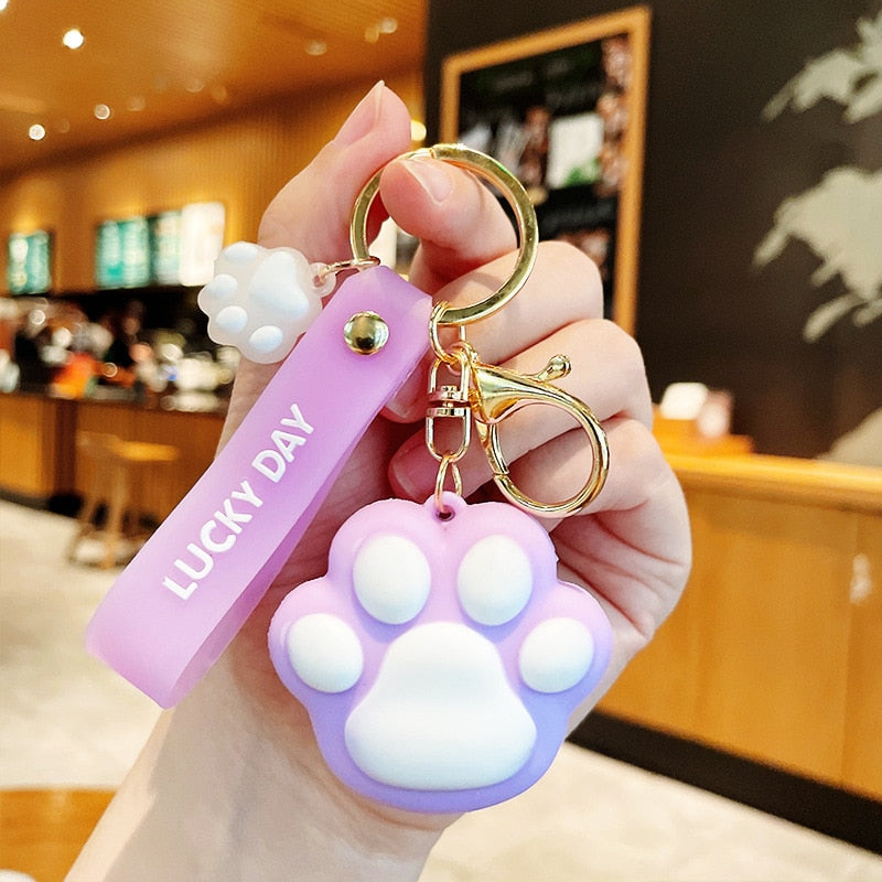 Cat Paw Keychain