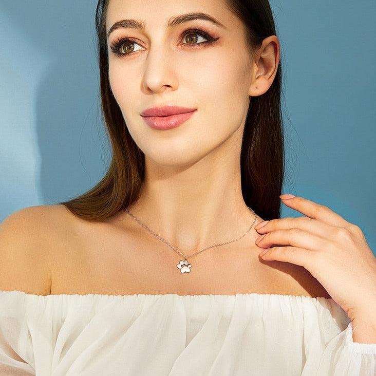 Cat Paw Print Necklace