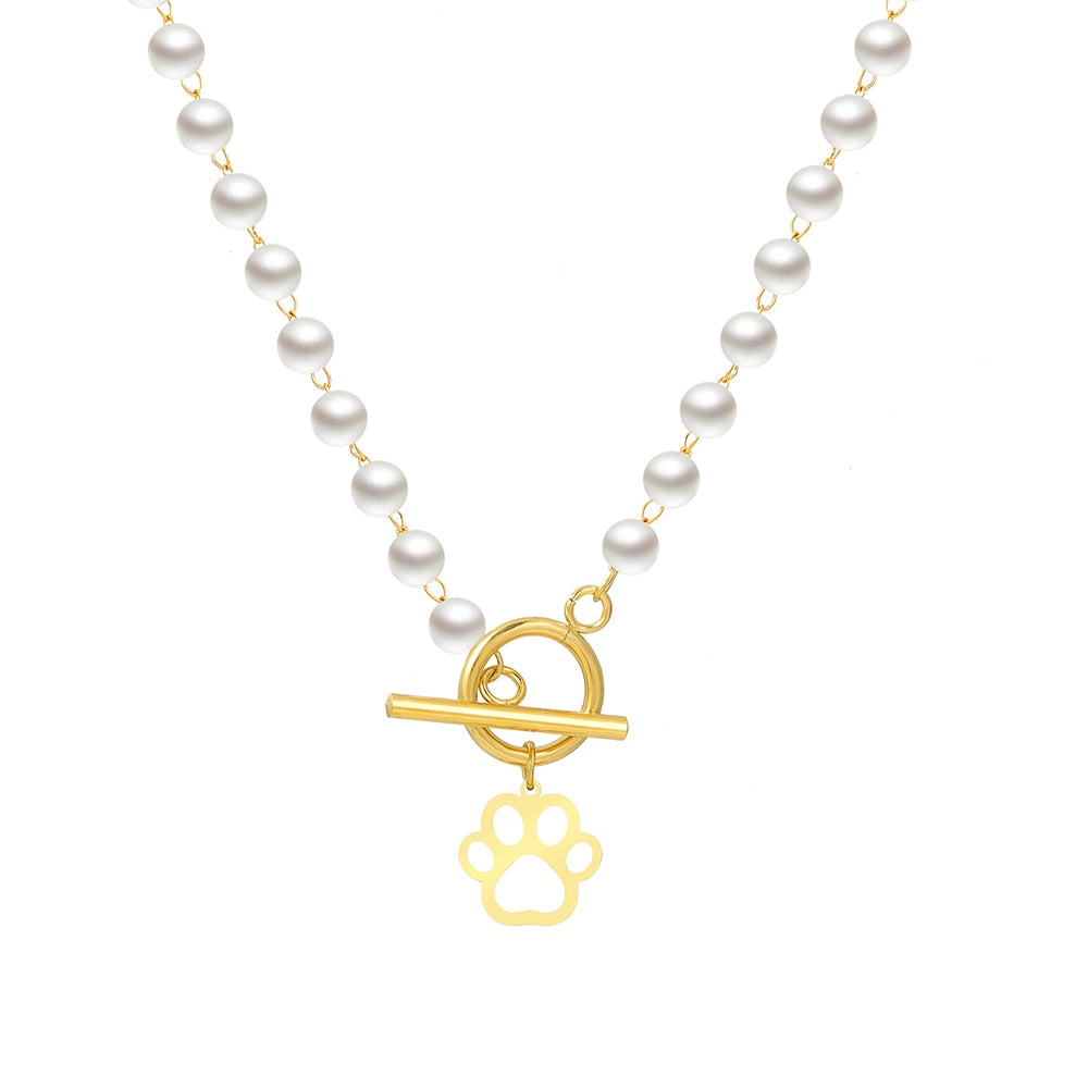 Cat Pearl Necklace