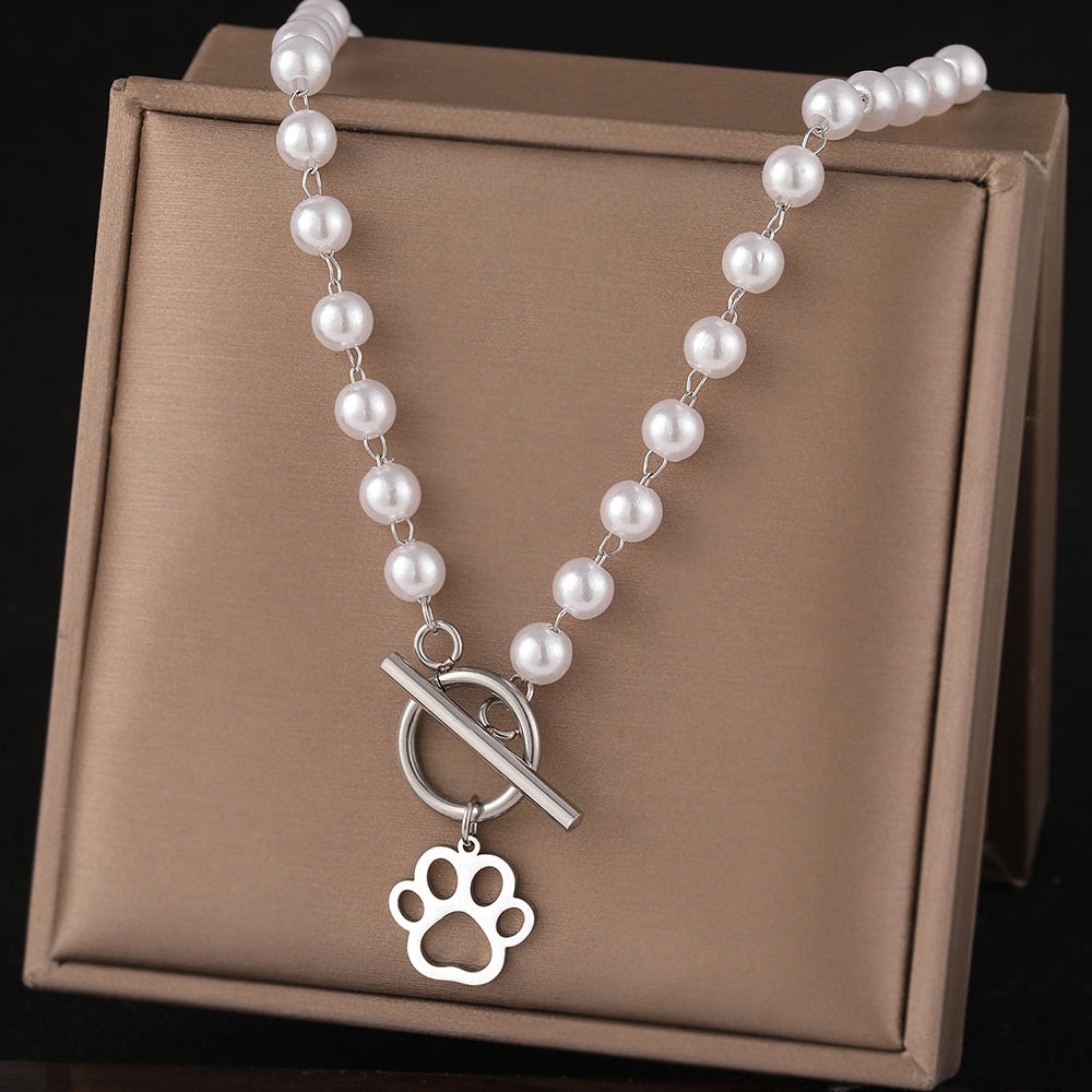Cat Pearl Necklace