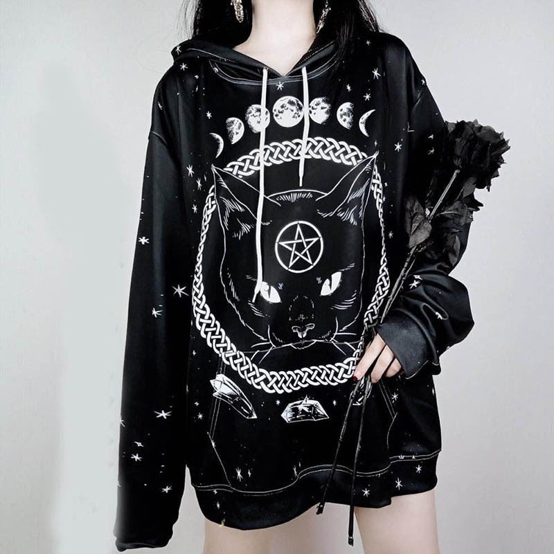 Cat Pentagram Hoodie