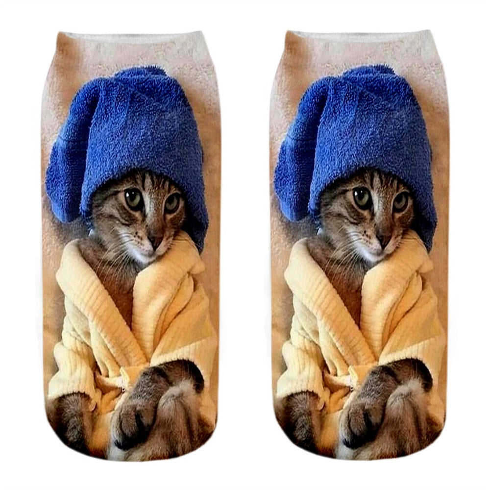Cat Picture on Socks