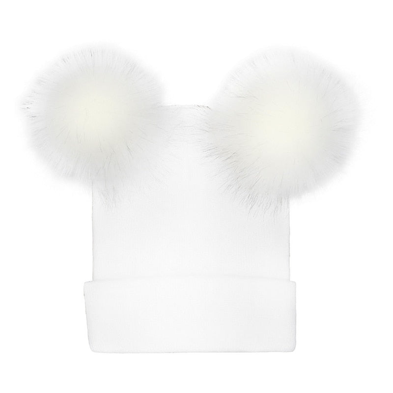 Cat pom pom Beanie