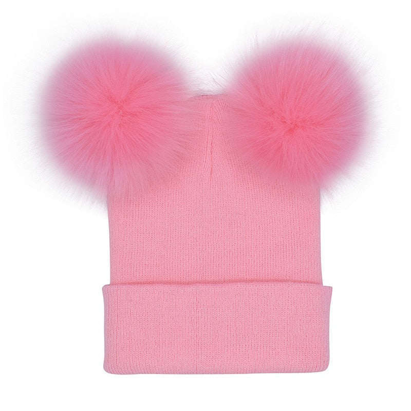 Cat pom pom Beanie