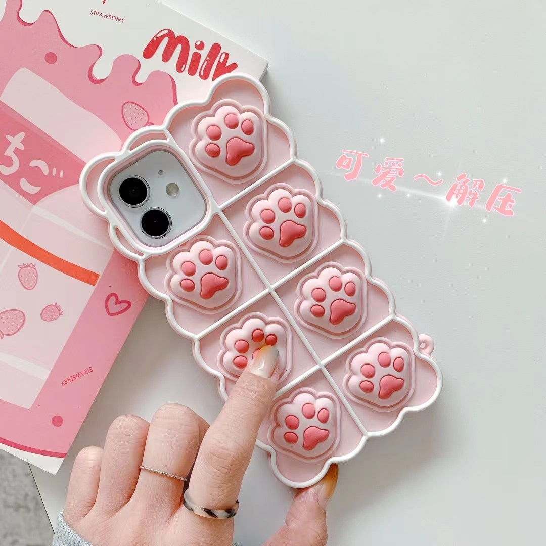 Cat Pop it iPhone Case