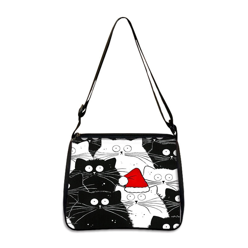 Cat Print Handbag