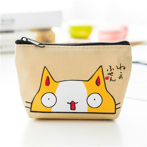 Cat Print Purse