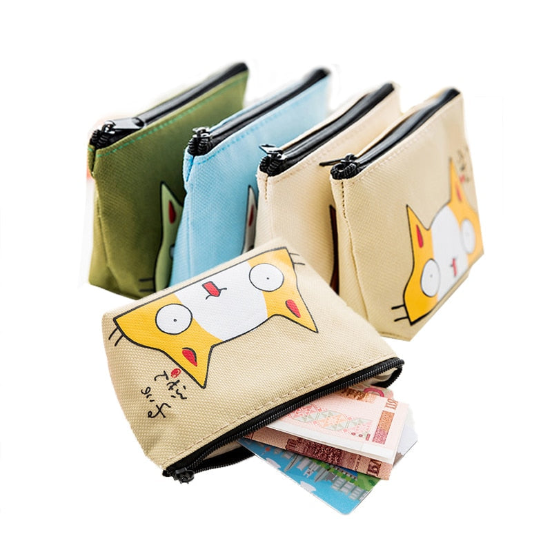 Cat Print Purse