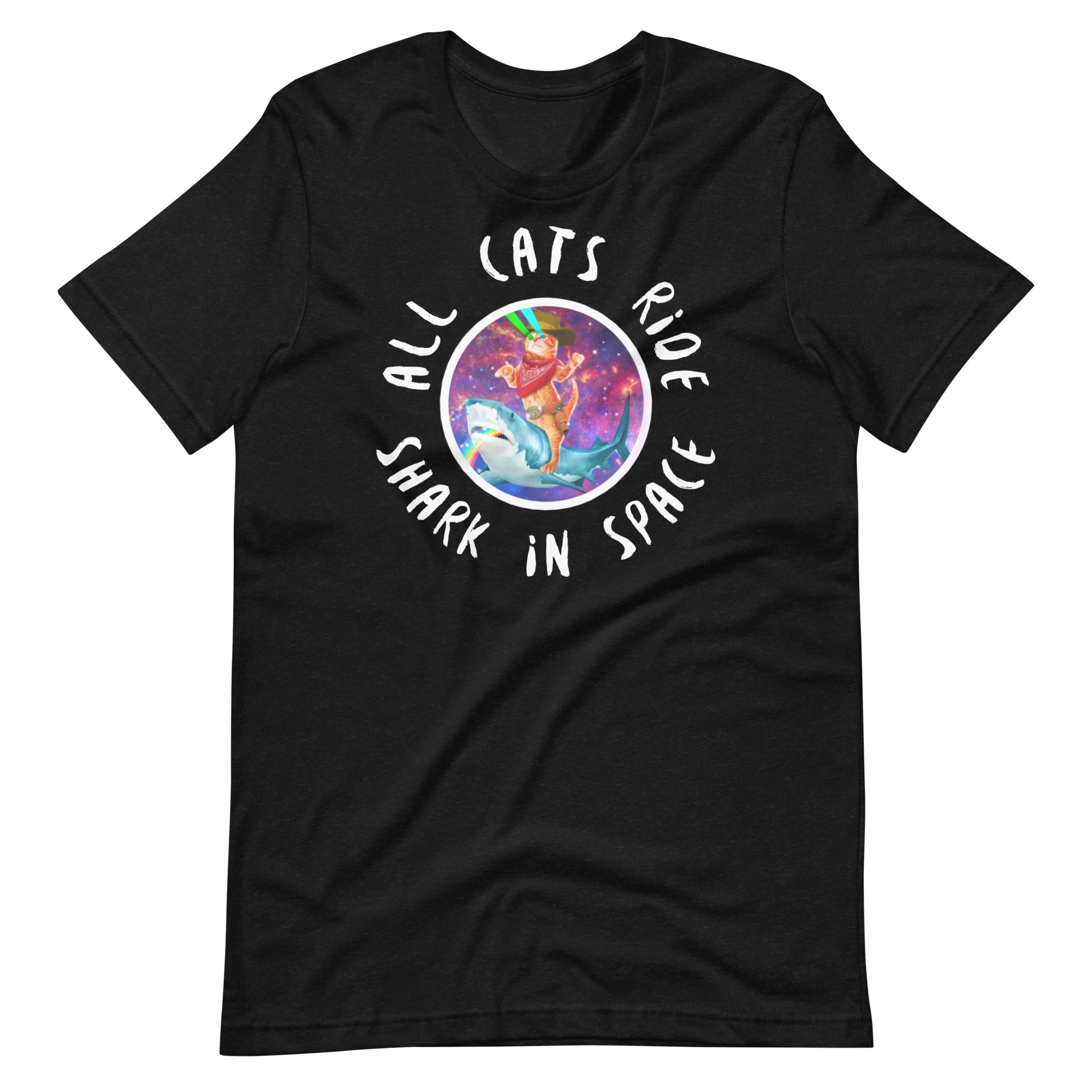 Cat Riding Shark shirt