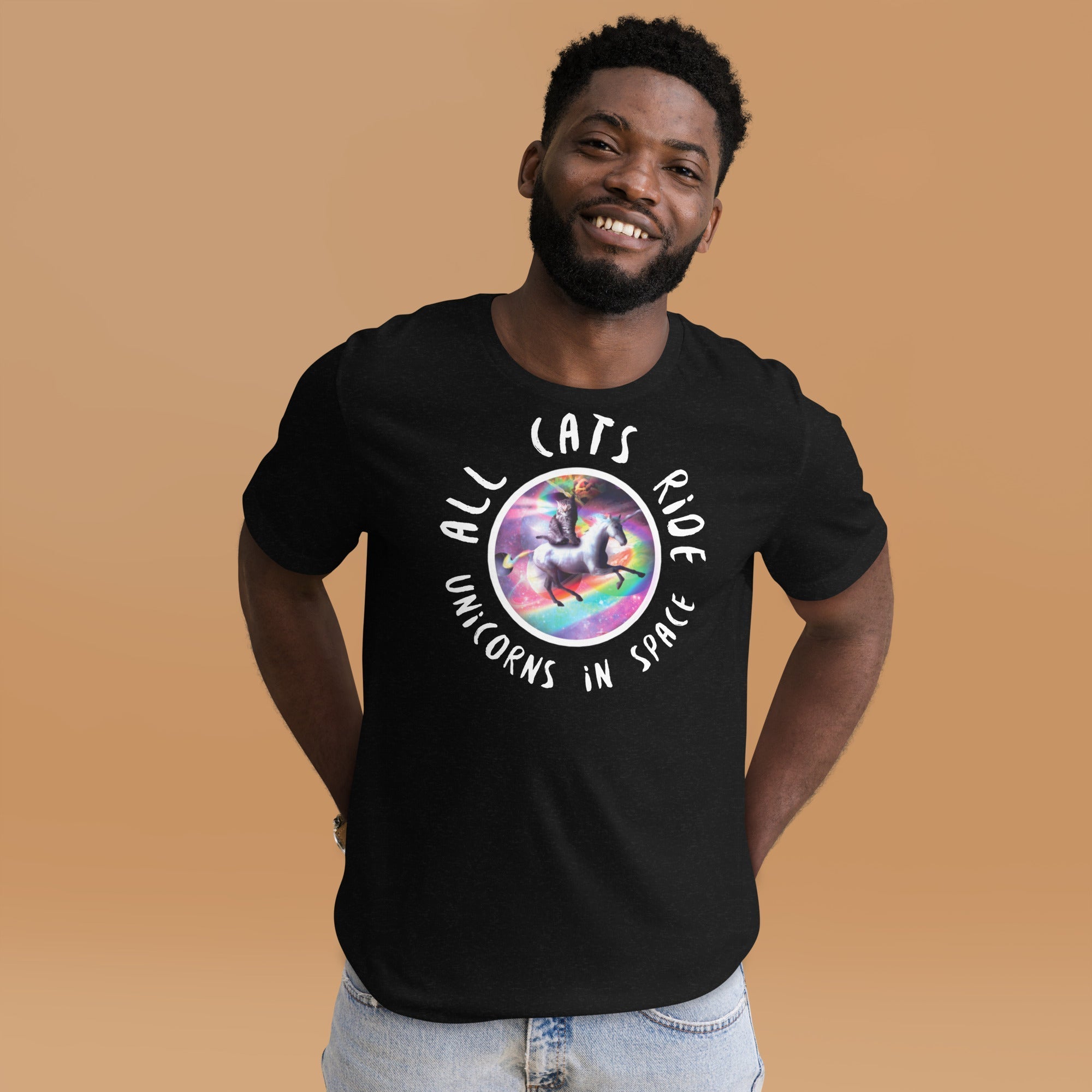 Cat Riding Unicorn shirt