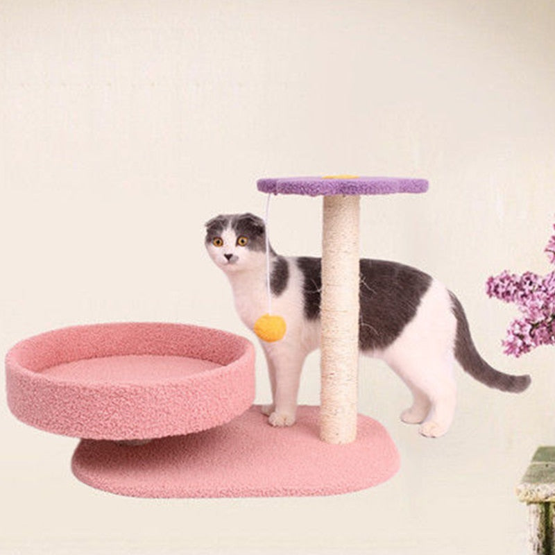 Cat Scratching Post Pink