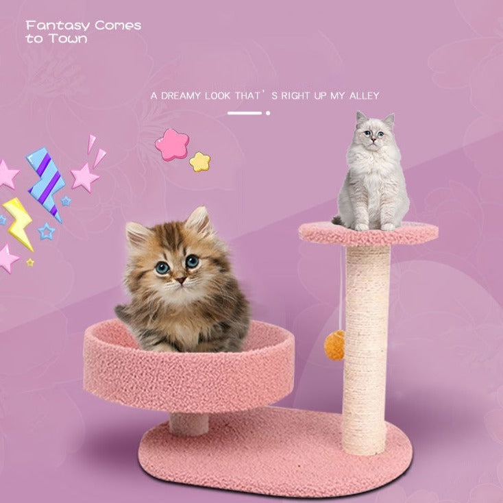 Cat Scratching Post Pink