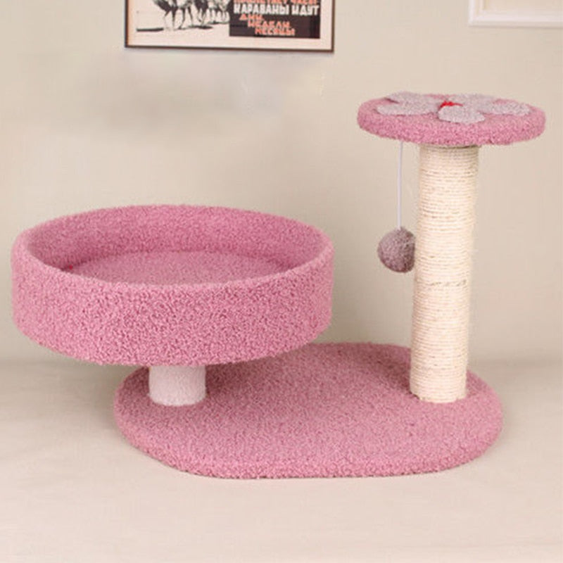 Cat Scratching Post Pink