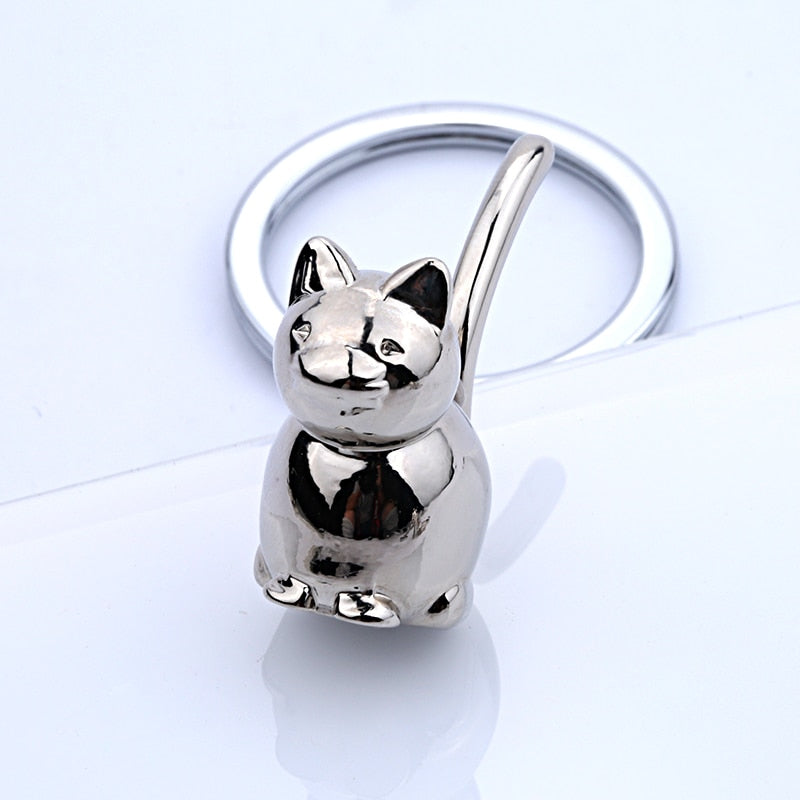 Cat Shaped Keychain