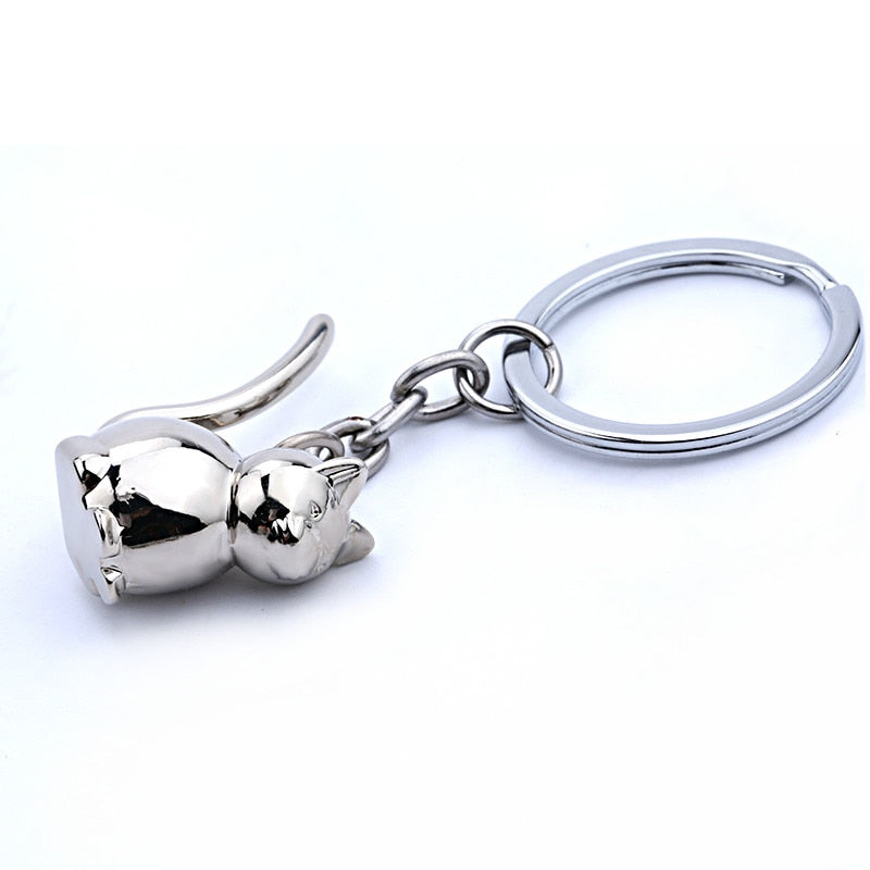 Cat Shaped Keychain