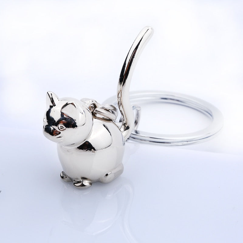 Cat Shaped Keychain