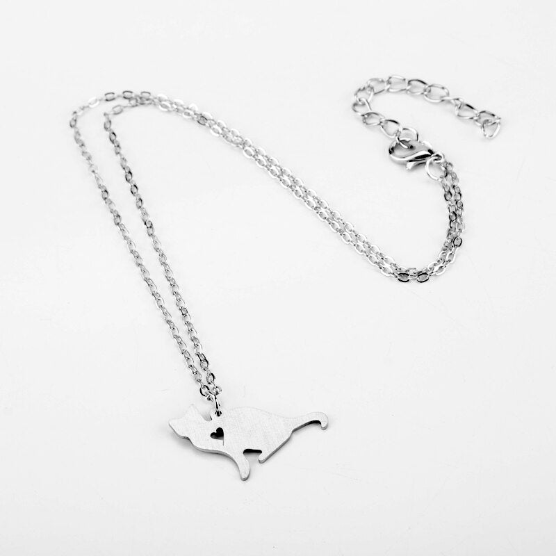 Cat Silhouette Necklace