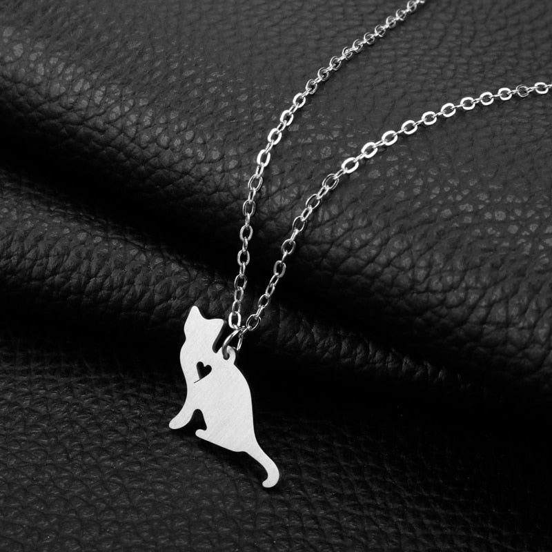 Cat Silhouette Necklace