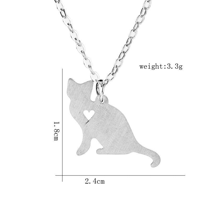 Cat Silhouette Necklace