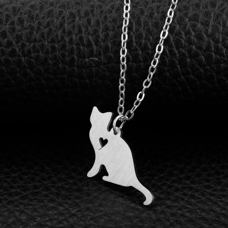 Cat Silhouette Necklace
