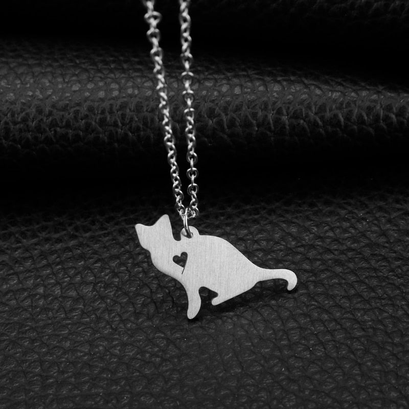 Cat Silhouette Necklace