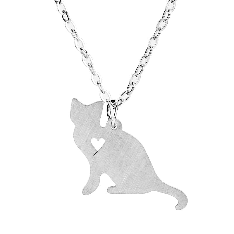 Cat Silhouette Necklace
