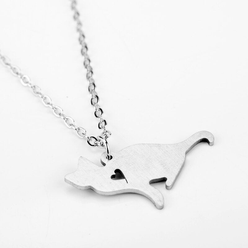 Cat Silhouette Necklace