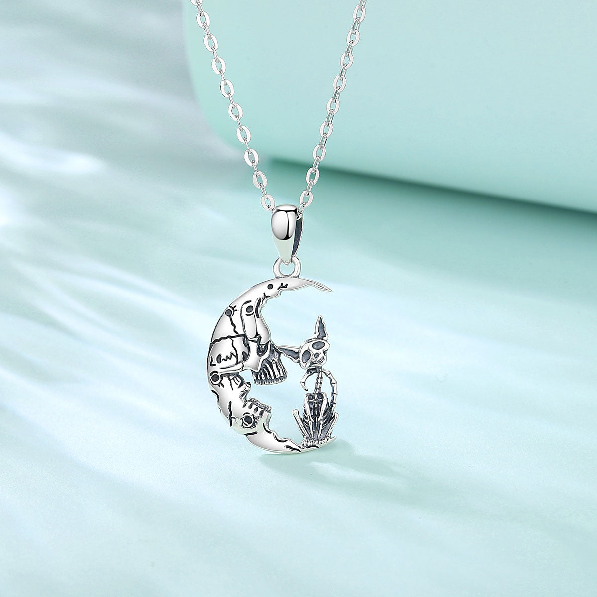 Cat Skeleton Necklace